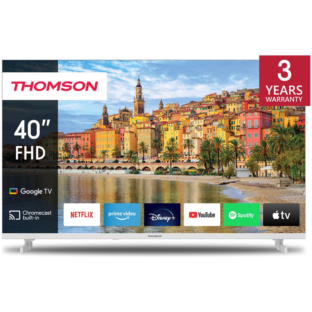 foto del prodotto thomson tv led full hd 40 40fg2s14 smart tv google tv bianco