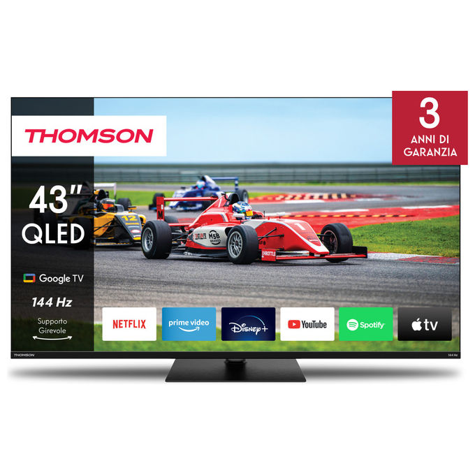 foto del prodotto thomson tv qled 43'' 144hz con google tv