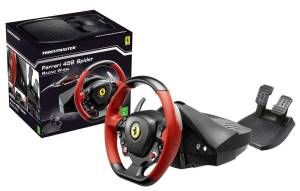 foto del prodotto thrustmaster ferrari 458 spider sterzo pedali xbox one nero, rosso - 4460105