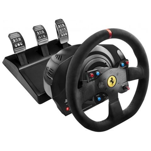 foto del prodotto thrustmaster t300 ferrari integral racing wheel alcantara edition sterzo pedali pc,playstation 4,playstation 3 analogico digitale nero - 4160652