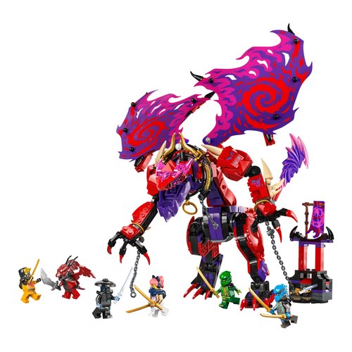 foto del prodotto thunderfang, il drago del caos lego 71832 ninjago