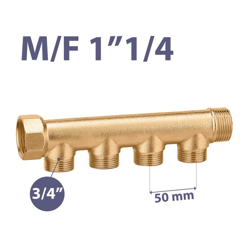 foto del prodotto tiemme collettore lineare maschio femmina 1 1 4 icma 2 vie da 3 4 