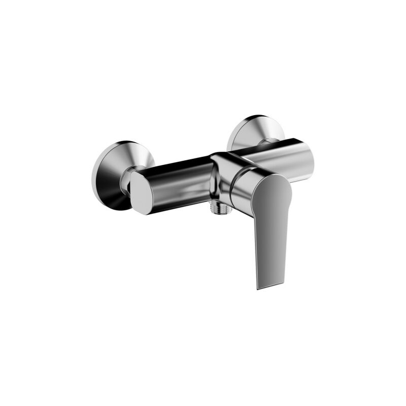 foto del prodotto tiemme miscelatore monocomando linea ten esterno per doccia in ottone cromo senza accessori made in italy