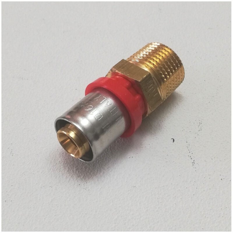 foto del prodotto tiemme - raccordo a pressare dritto maschio 26 x 3 4' multistrato