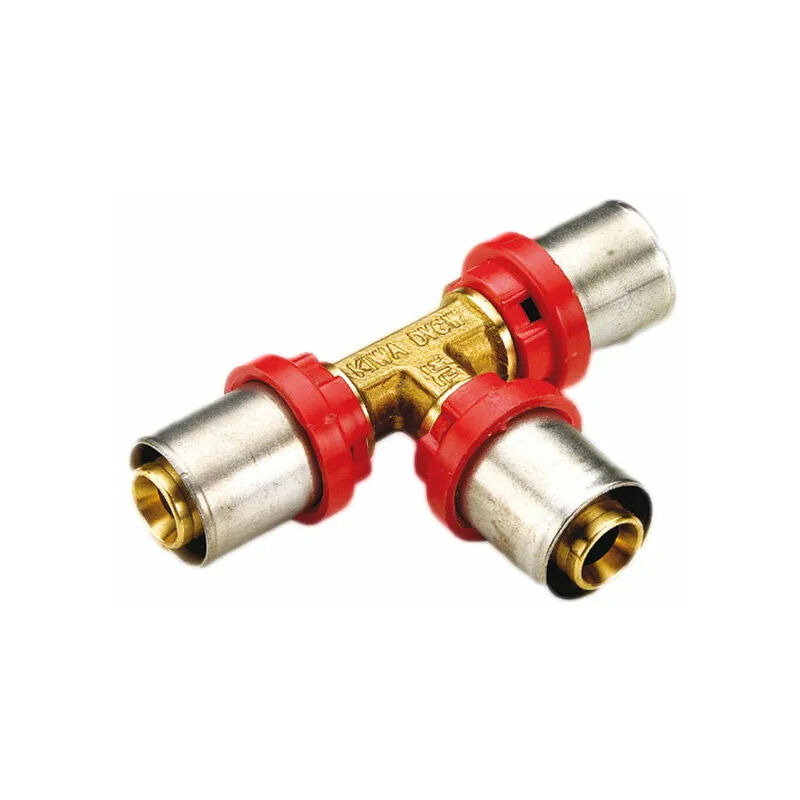 foto del prodotto tiemme raccordo a tee ridotto 20x16x20 multistrato a pressare