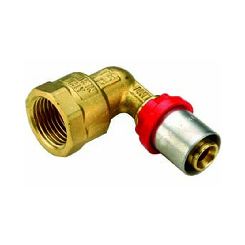 foto del prodotto tiemme - raccordo curvo femmina per tubo multistrato a pressare modello al-cobrapex 1 2 16 raccorderie spa