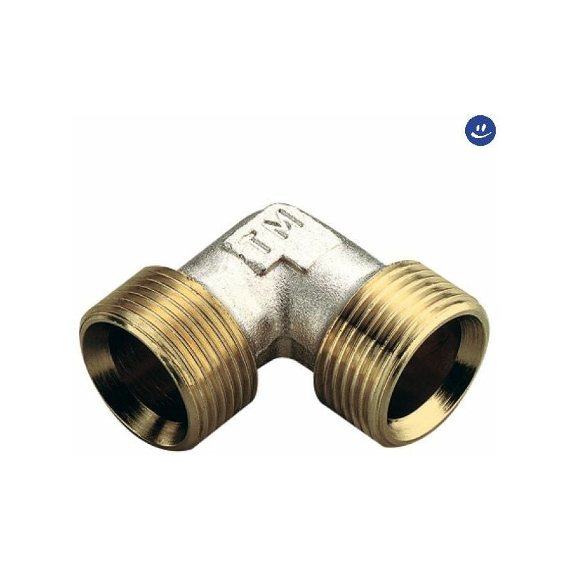 foto del prodotto tiemme raccordo curvo intermedio in ottone giallo modello waterblock gn 3 4
