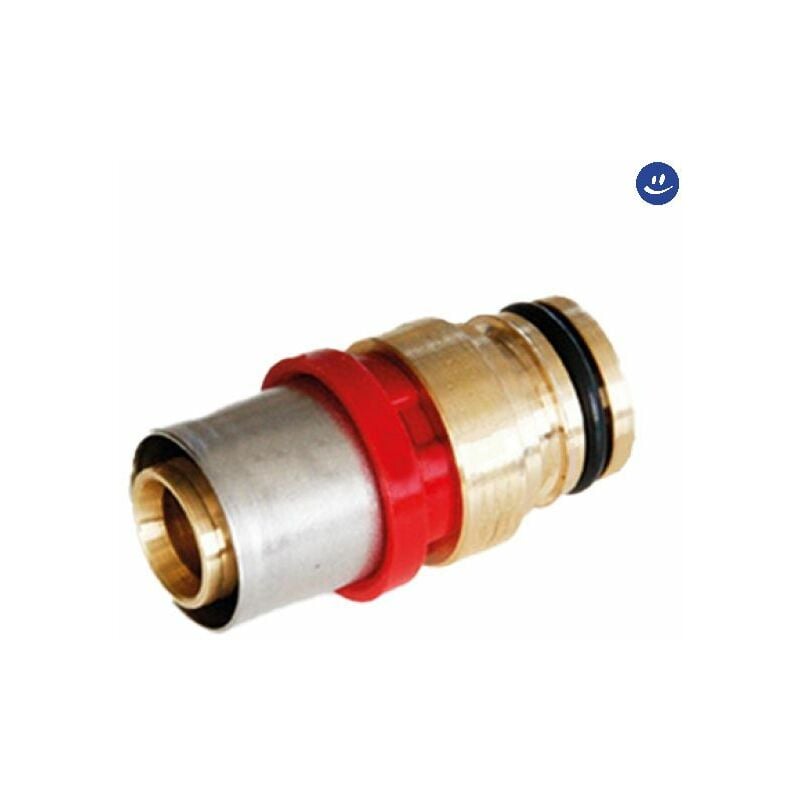 foto del prodotto tiemme raccordo diritto doppio per tubo multistrato attacco fastec 16mm 1651039