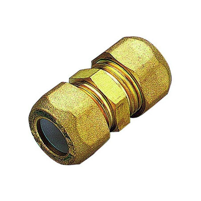 foto del prodotto tiemme - raccordo diritto intermedio con ogiva in ptfe per tubo rame modello 1200 3/4 16 raccorderie spa