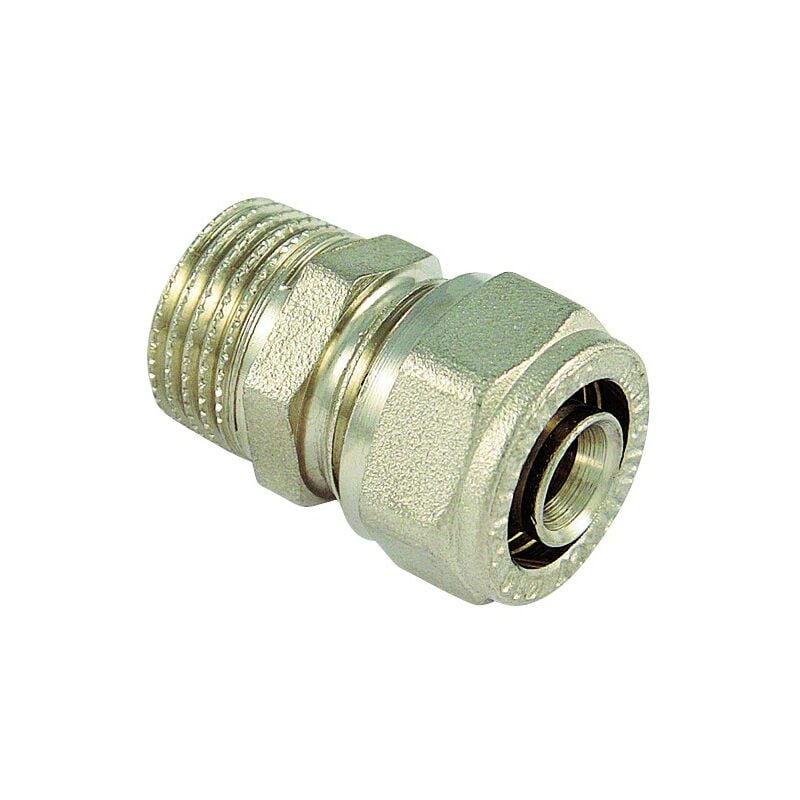 foto del prodotto tiemme raccordo diritto maschio per tubo multistrato modello al cobrapex 3 4 20 raccorderie spa