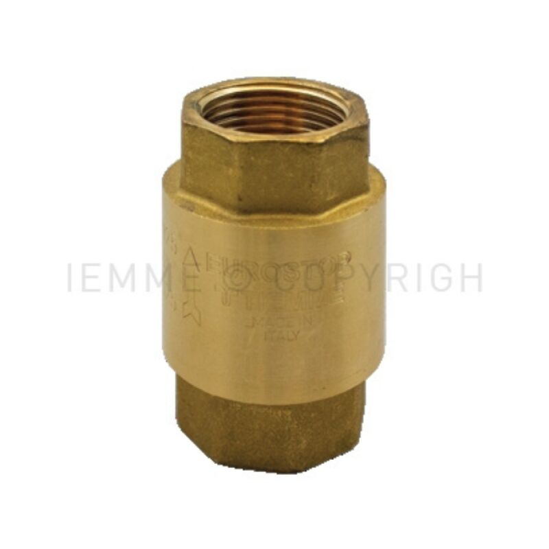 foto del prodotto tiemme valvola di ritegno eurostop femmina femmina iso228 con otturatore metallico 3 4 3500143