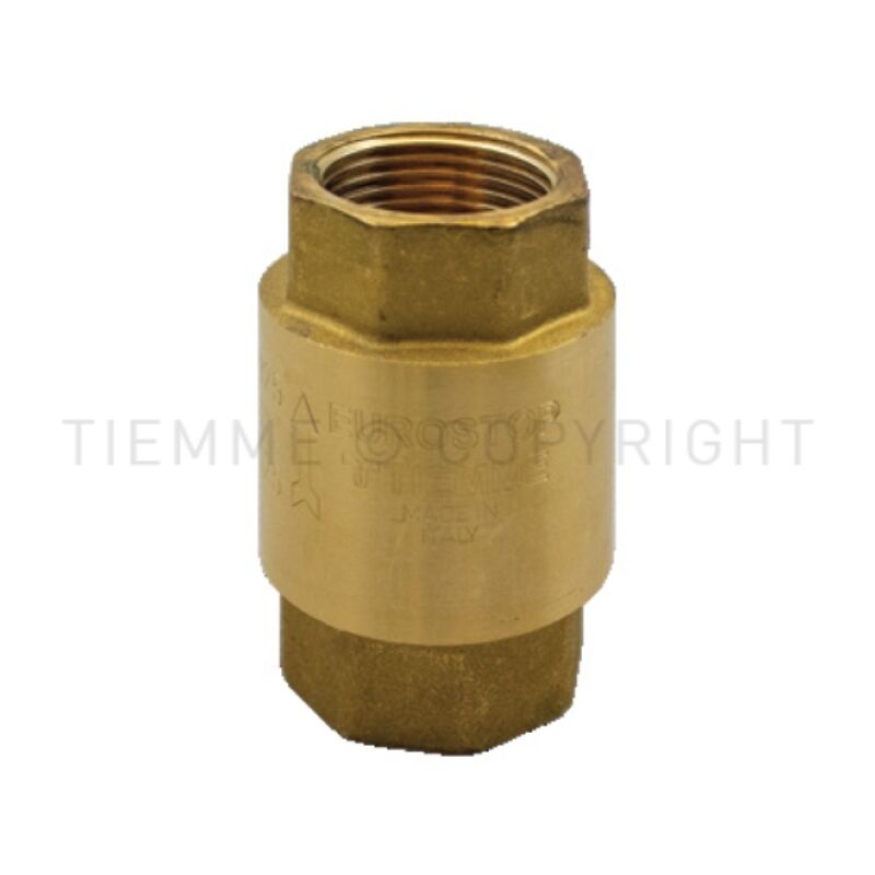 foto del prodotto tiemme valvola di ritegno eurostop femmina femmina iso228 con otturatore metallico 3500142