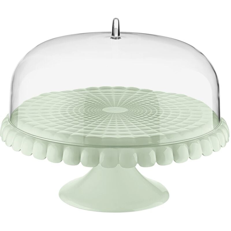 foto del prodotto tiffany, alzata con campana piccola, tortiera con coperchio verde malva, 30 x h27 cm 199401243 guzzini