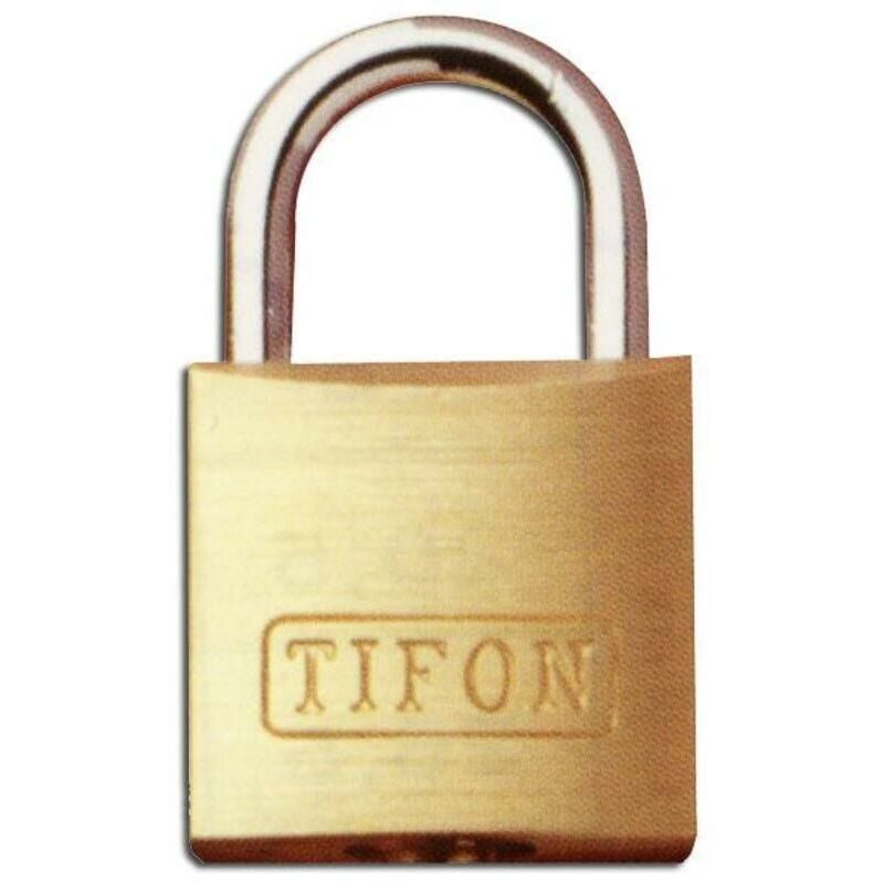 foto del prodotto tifon 075000 tf50 lucchetto in ottone con 3 chiavi ifam