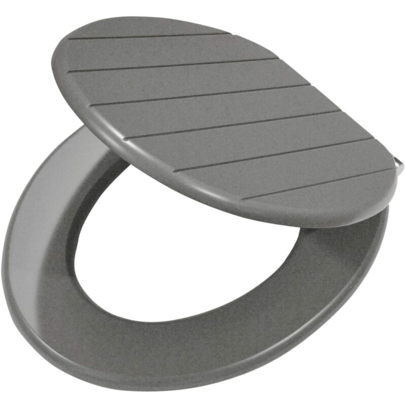 foto del prodotto tiger baya sedile per wc, acciaio inox, grigio, 37,5 x 5 x 43 cm