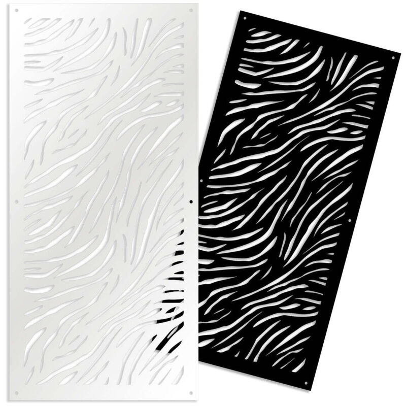 foto del prodotto tiger pannello in pvc traforato parasole colore nero misura 50x150 cm