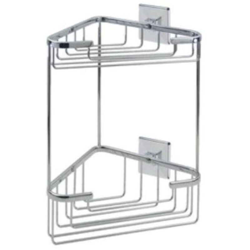 foto del prodotto tilda 45803 cestino doppio angolare cromato codice prod 45803 koh i noor