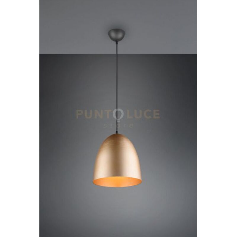 foto del prodotto tilda sospensione metallo cupola ottone d.25cm 1 luce attacco e27