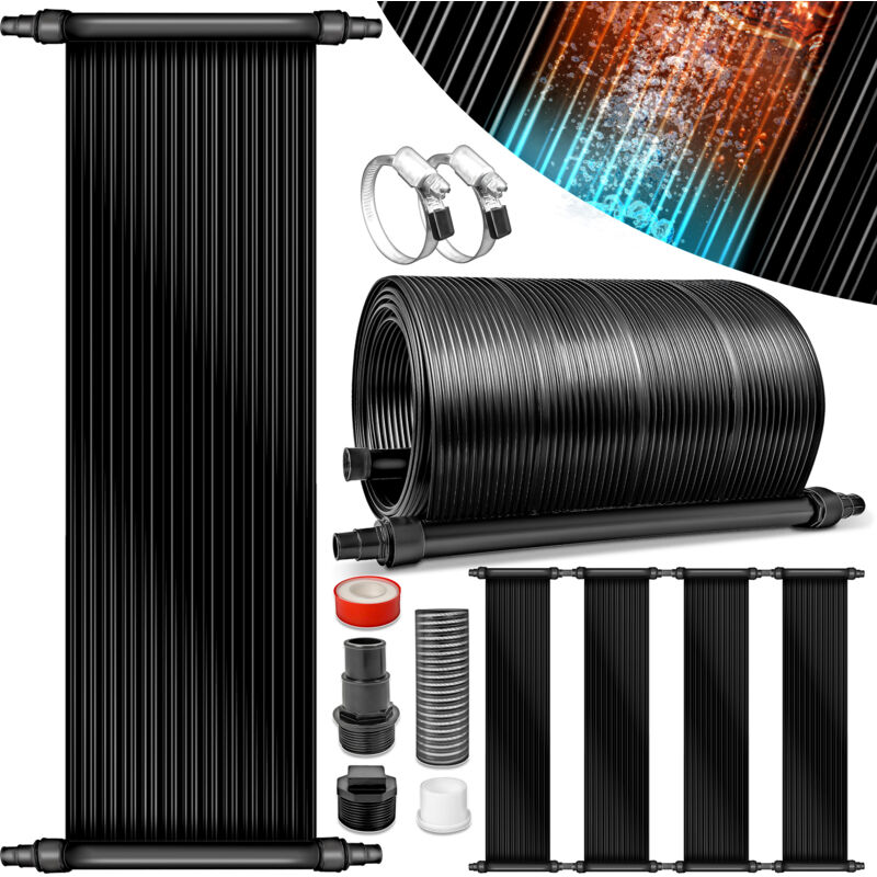 foto del prodotto tillvex set di pannelli solari per piscina 76 x 600 cm, riscaldamento solare, riscaldamento ecologico, set completo per piscina