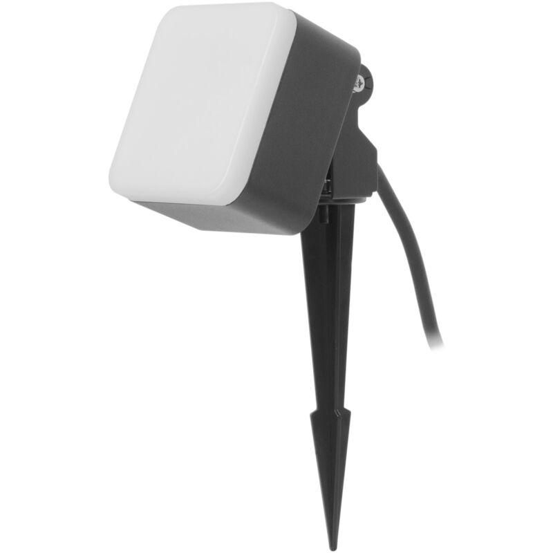 foto del prodotto tilt aplique de pared exterior led orientable con accesorio para foco de jard n con pincho