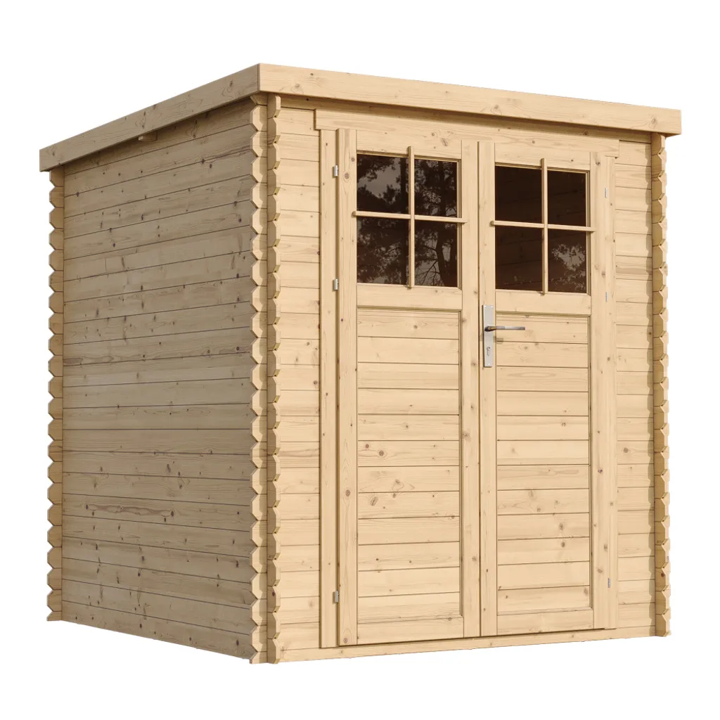 foto del prodotto timbela m309f casetta da giardino in legno per esterni con porta con serratura di alta qualit - a200x204x204cm 3.53 m2