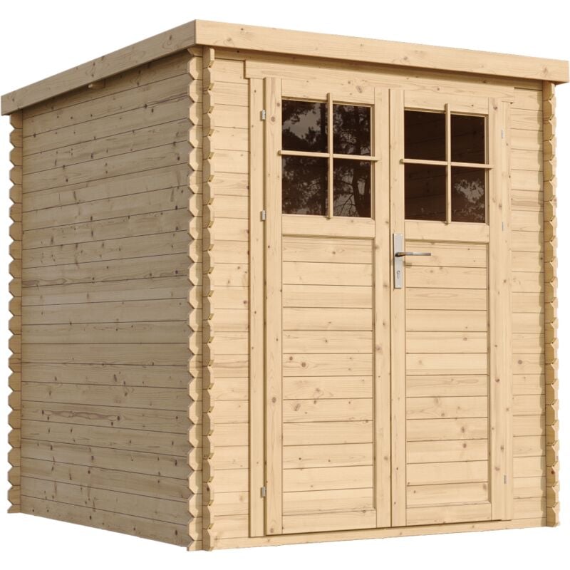 foto del prodotto timbela m309f casetta da giardino in legno per esterni con porta con serratura di alta qualit a200x204x204cm 3.53 m2 piccola casetta in legno,