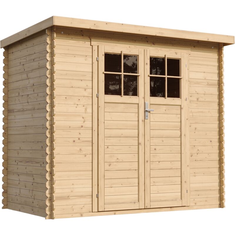 foto del prodotto timbela m310f m310g casetta da giardino in legno per esterni con porta con serratura di alta qualit 239x144x200cm rimessa attrezzi pavimento
