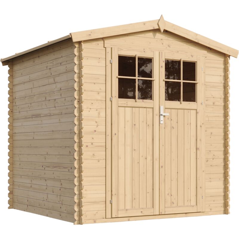 foto del prodotto timbela m343f casetta da giardino in legno per esterni con serratura di alta qualit l216xl206xa218 cm 3.53 m2 piccola casetta in legno,