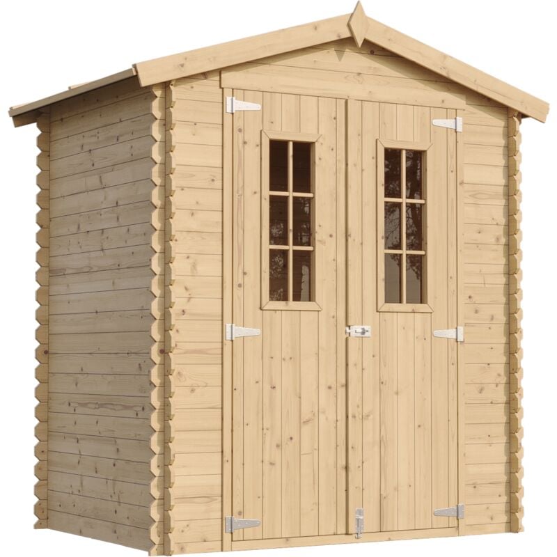 foto del prodotto timbela m367c m367g casetta da giardino in legno per esterni con pavimento trattato l196xl136xa218 cm 1.98 m2 piccola casetta in legno,