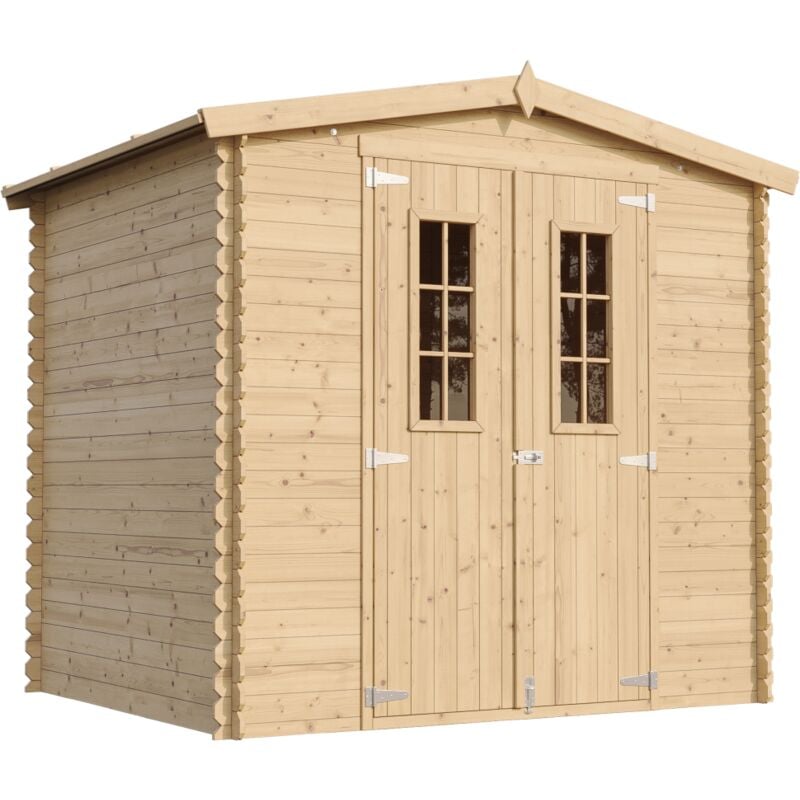 foto del prodotto timbela m369c m369g casetta da giardino in legno per esterni con pavimento trattato l226xl236xa218 cm 4,33 m2 piccola casetta in legno,