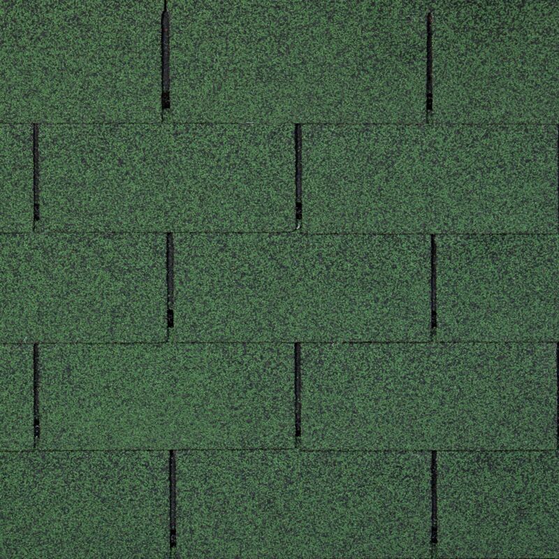 foto del prodotto timbela tegole bituminose trio, copertura bituminosa di colore verde 3 m2 t green
