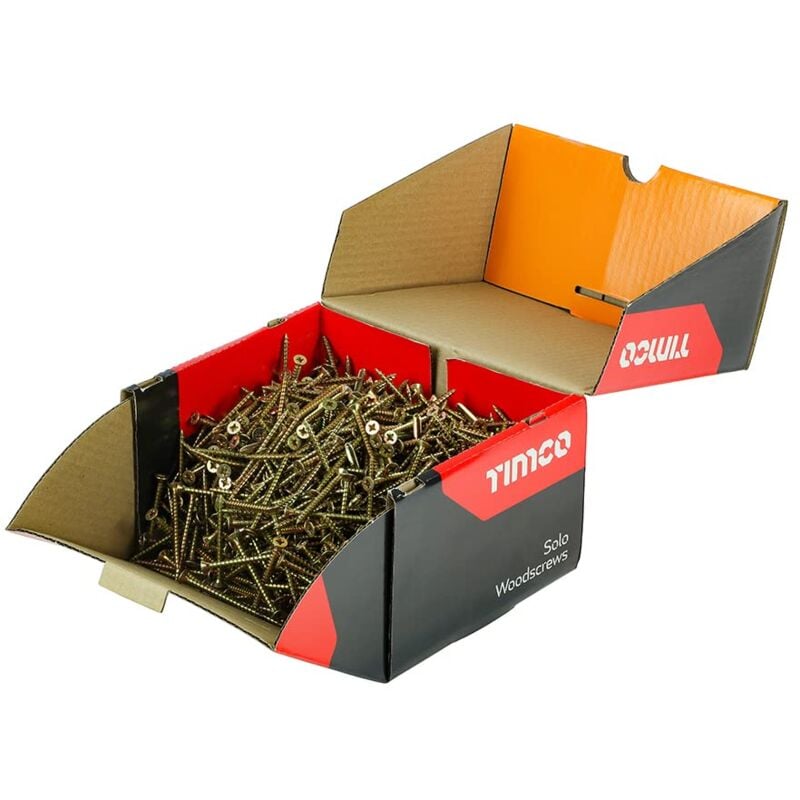 foto del prodotto timco solo confezione da viti per legno, 5,0 x 50 mm, colore oro