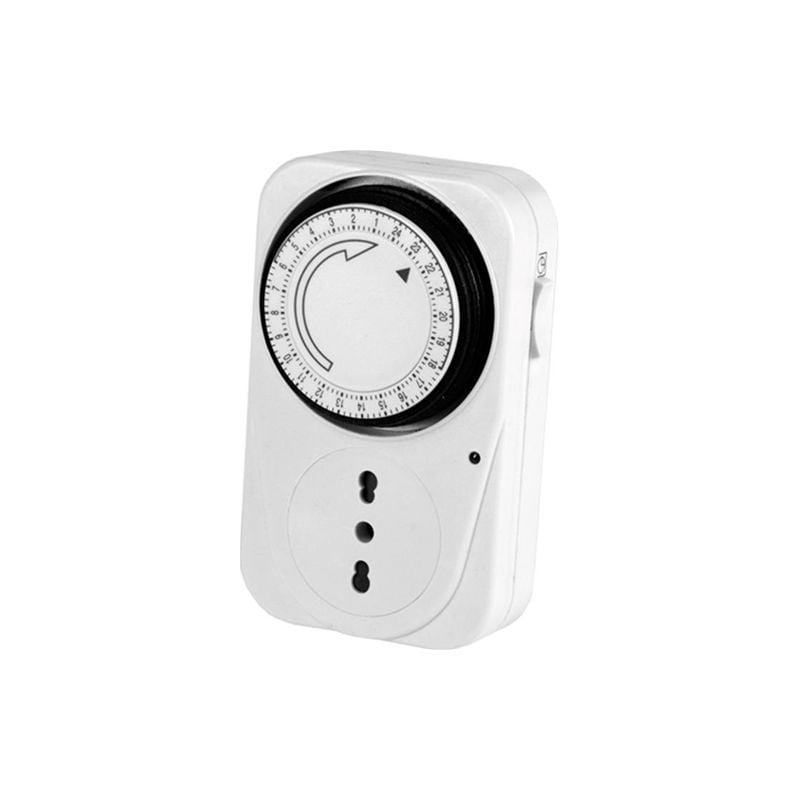 foto del prodotto timer analogico con presa 2p t 16a 220v maure per carichi fino a 3500 watt