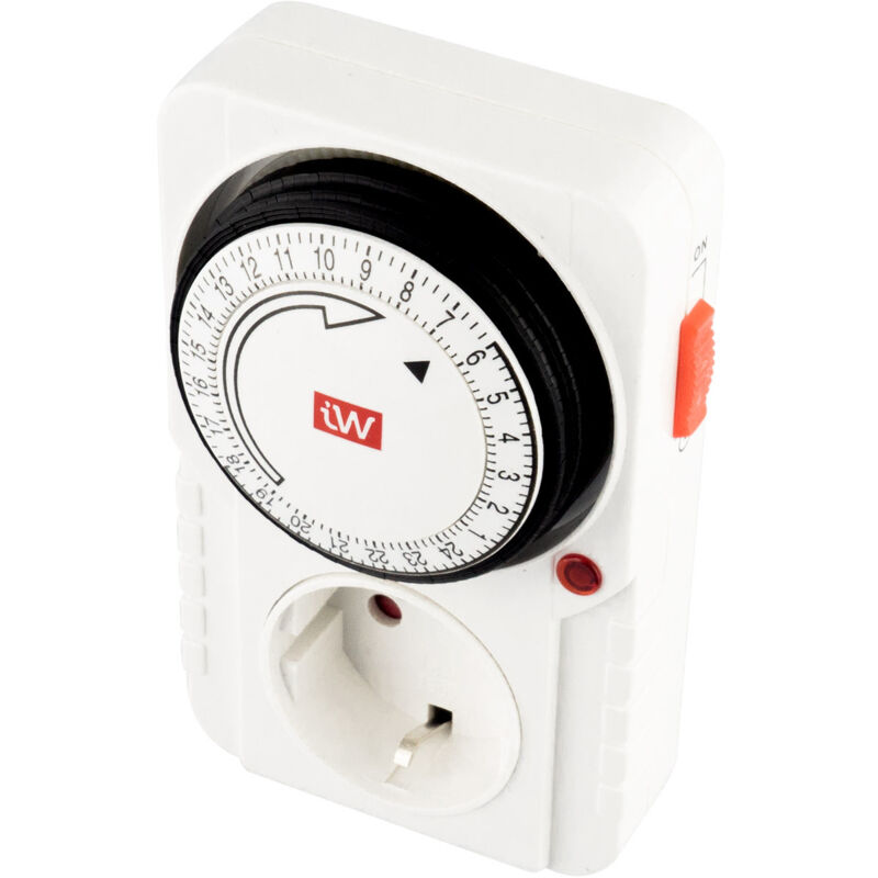 foto del prodotto timer analogico con presa tipo f schuko