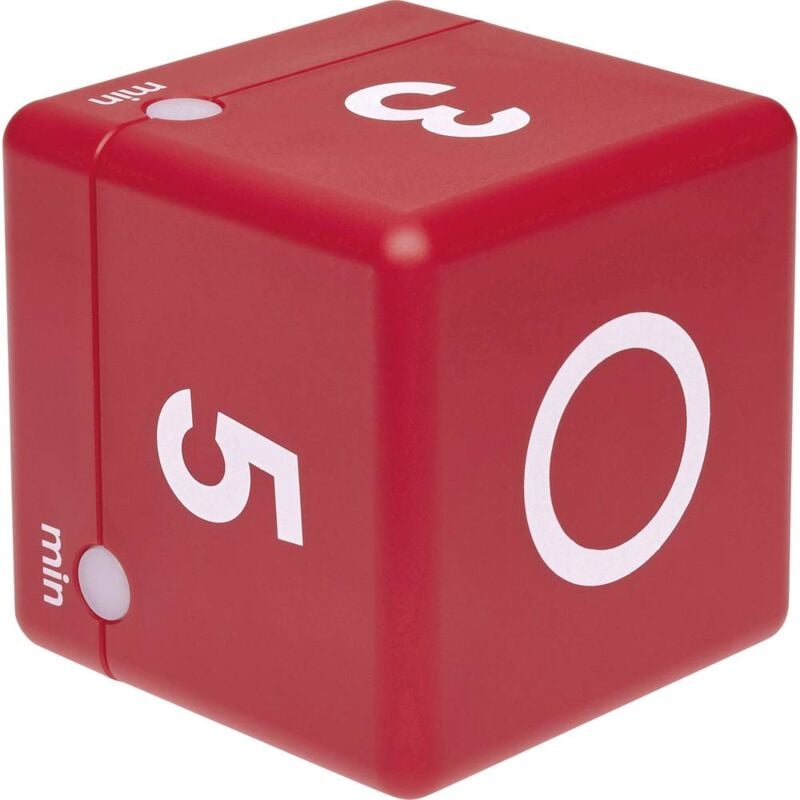 foto del prodotto timer cube timer rosso digitale tfa dostmann