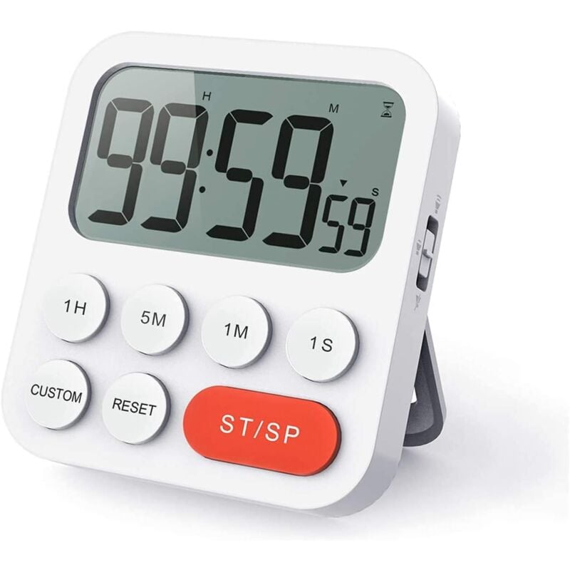 foto del prodotto timer da cucina, cronometro digitale e timer per il conto alla rovescia con modalit personalizzate, 3 livelli di volume