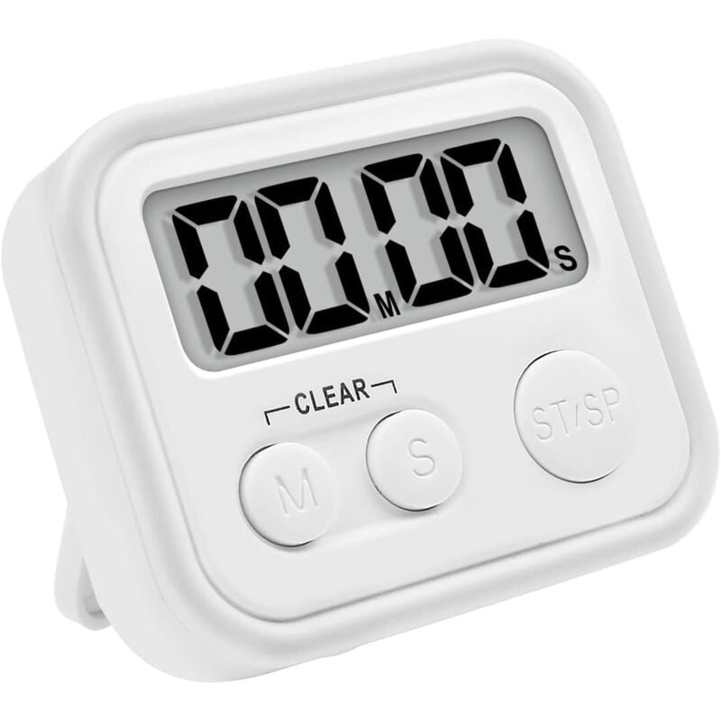 foto del prodotto timer da cucina digitale per cucinare, timer magnetico con allarme acustico e conto alla rovescia per cucinare, studiare e fare esercizio.