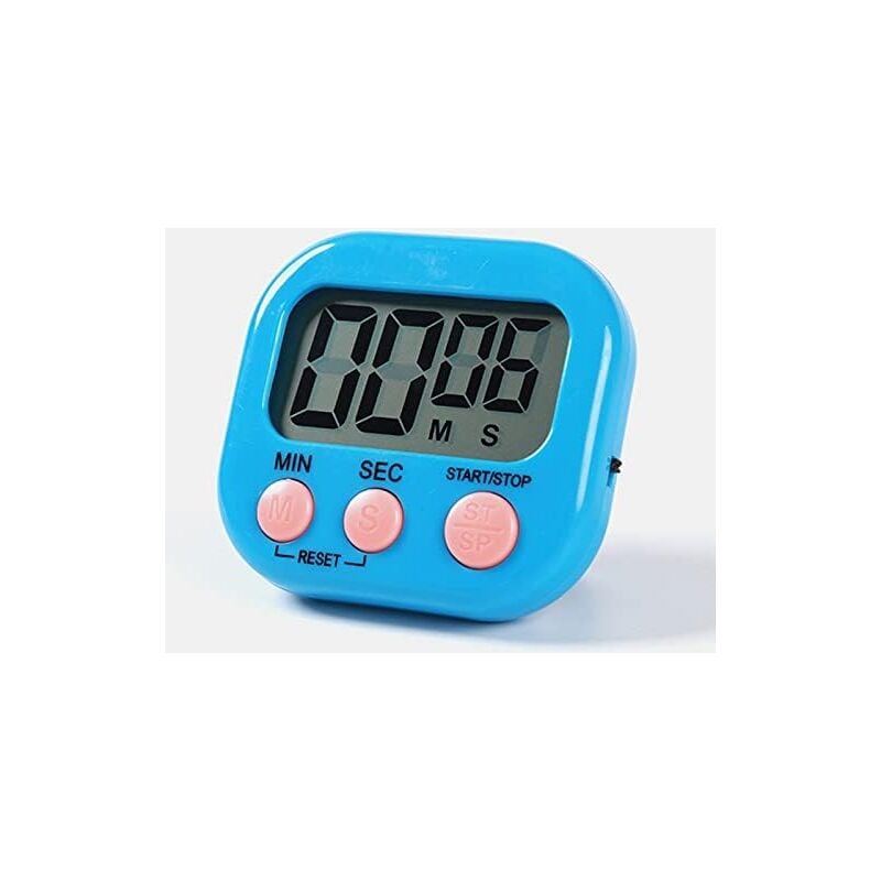 foto del prodotto timer da cucina magnetico con ampio display lcd, timer per cucinare, imparare, allarme forte e conto alla rovescia