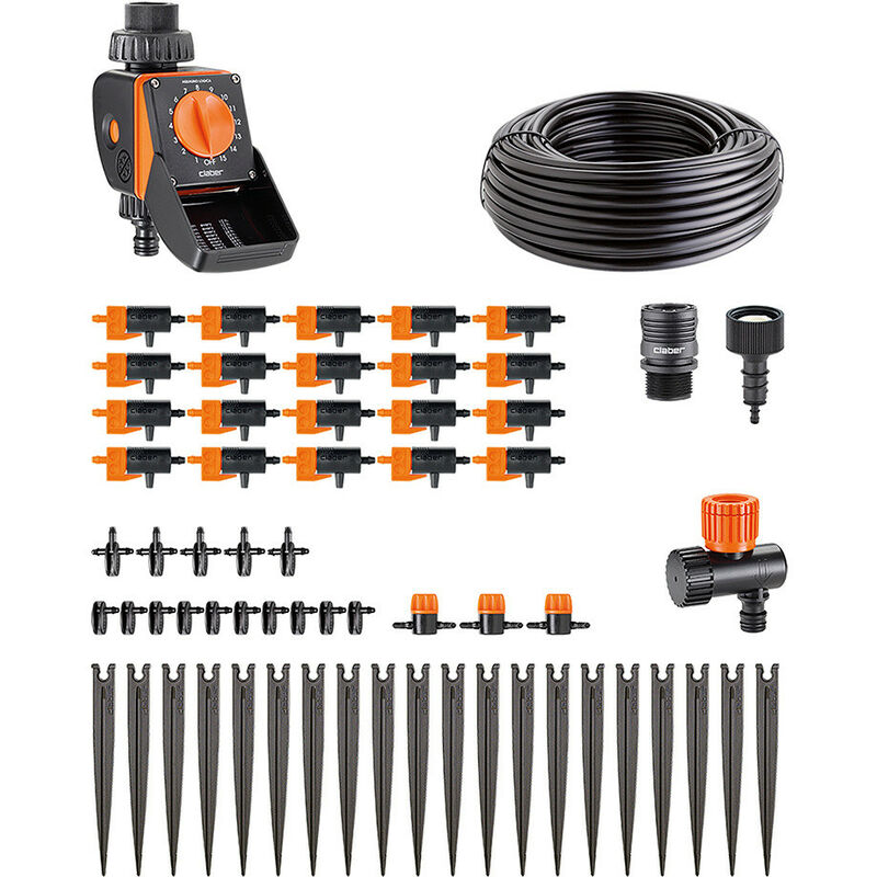 foto del prodotto timer kit 20 logica, impianto di irrigazione automatico a goccia claber