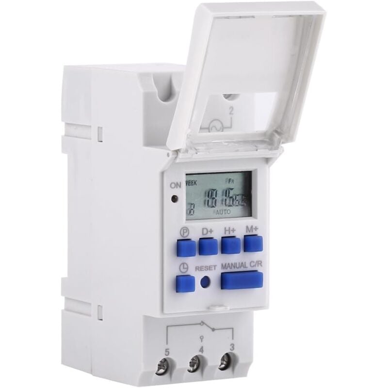 foto del prodotto timer lcd settimanale programmatore elettrico timer digitale interruttore 15a 220v 