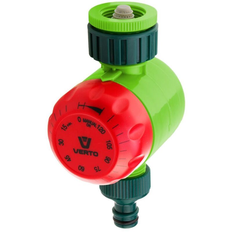 foto del prodotto timer meccanico per irrigazione giardino fino a 120 minuti verto 15g750