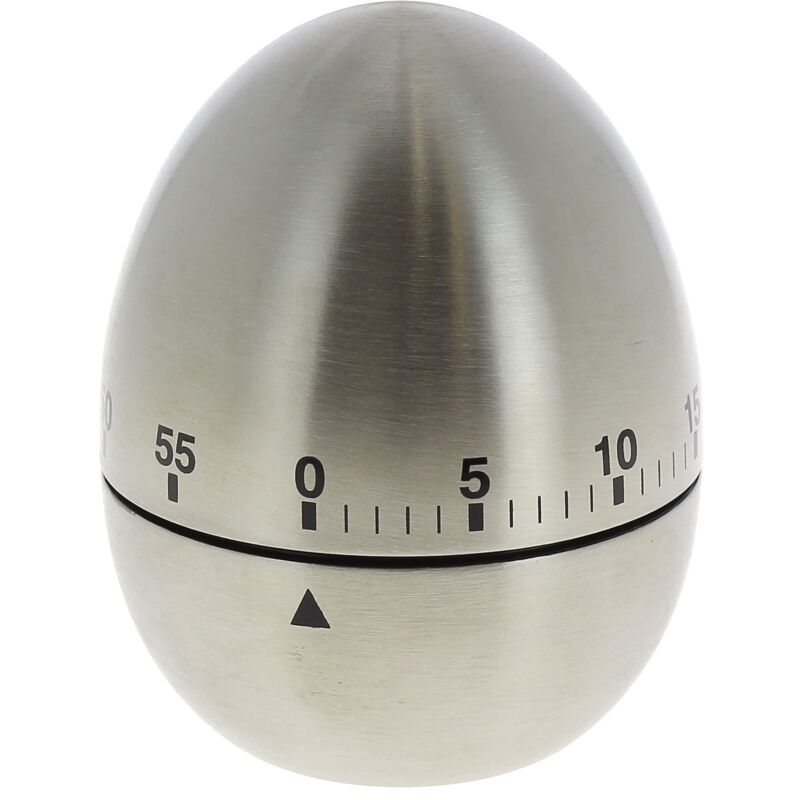 foto del prodotto timer per uova in metallo satinato 9029792364