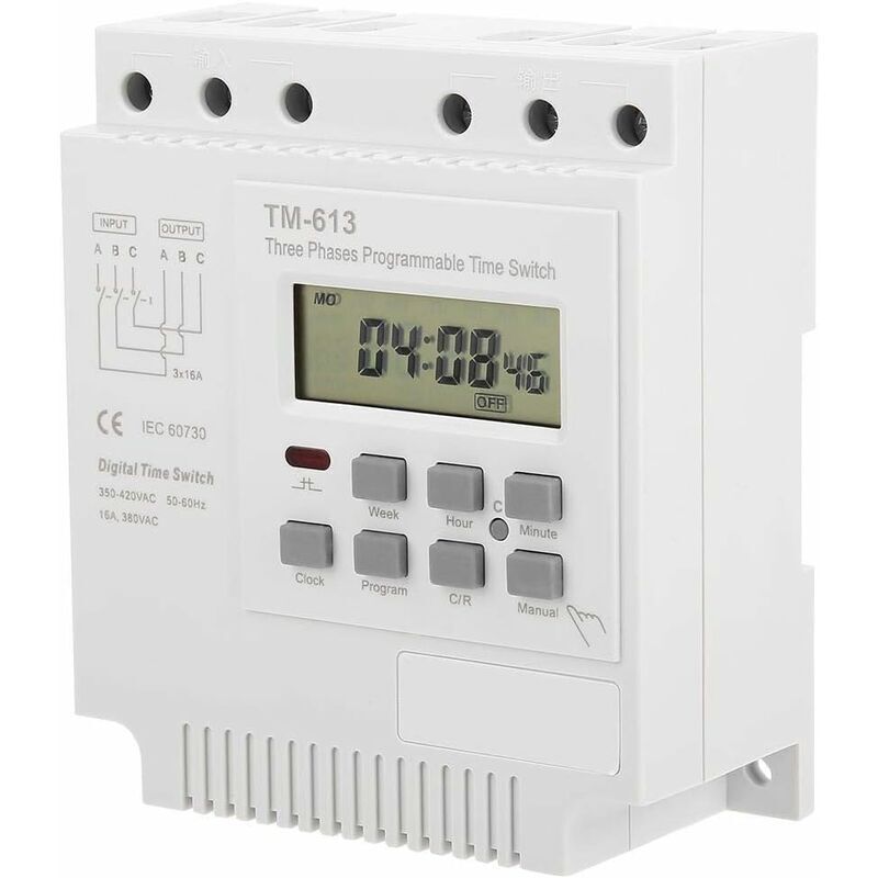 foto del prodotto timer programmabile timer 380v tm 163 interruttore timer per motore trifase 350v 420vac