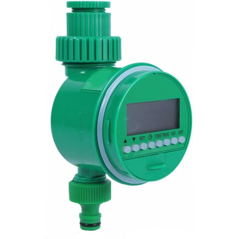 foto del prodotto timer rubinetto digitale automatico con display lcd, controllo meccanico dell irrigazione del tubo da giardino, sistema di irrigazione multi task
