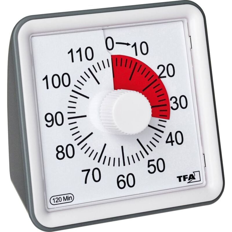 foto del prodotto timer visual timer bianco analogica tfa dostmann