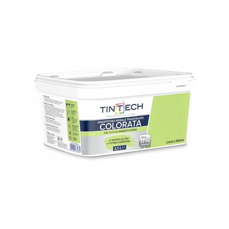 foto del prodotto tintech idropittura traspirante latte e menta