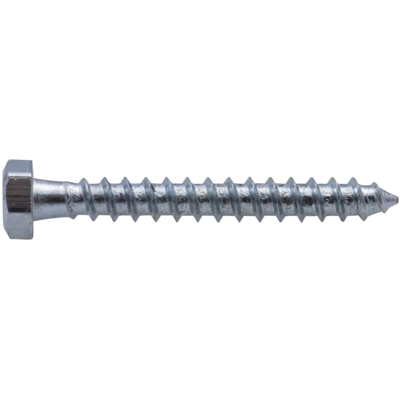 foto del prodotto tirafondo a testa esagonale zincato viswood5x40 mm x6 viti a testa tonda 