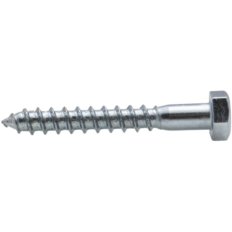 foto del prodotto tirafondo a testa esagonale zincato viswood8x50 mm x20 viti a legno 