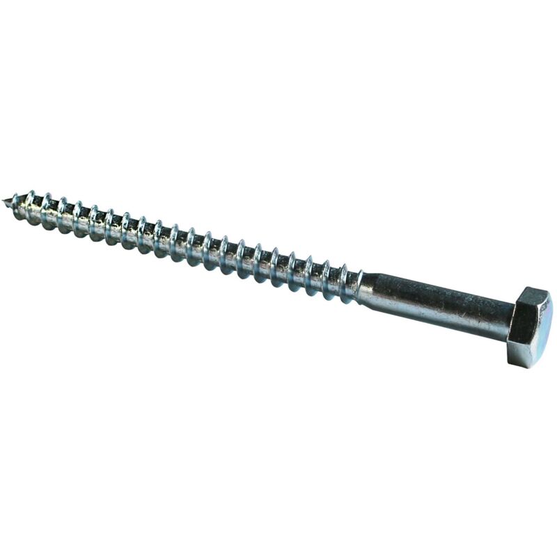 foto del prodotto tirafondo a testa esagonale zincato viswood8x80 mm x20 viti a testa esagonale 