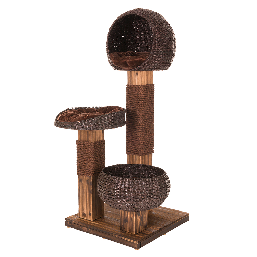 foto del prodotto tiragraffi burned wood marrone